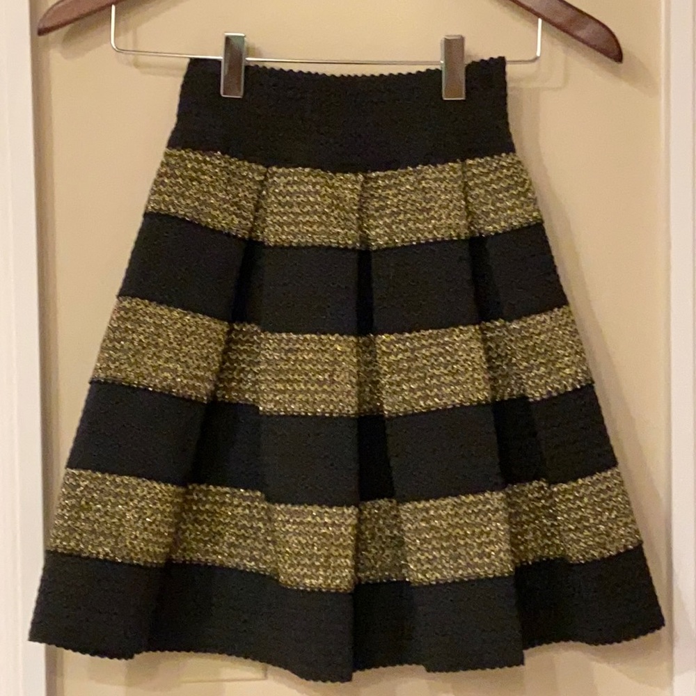 Black and gold skirt from target size xs